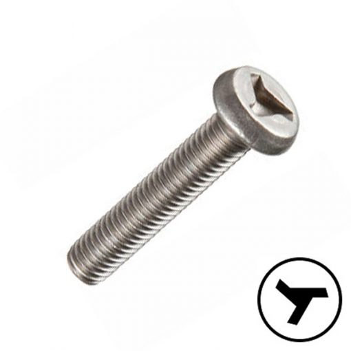 Tri-Wing® Pan Head Machine Screw Stainless A2 M4x25