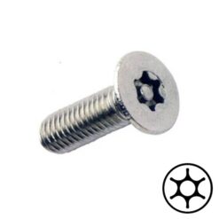 Pin-Flat 6-Lobe Machine Screw Steel / Zinc 3Cr Plated M2.6x10